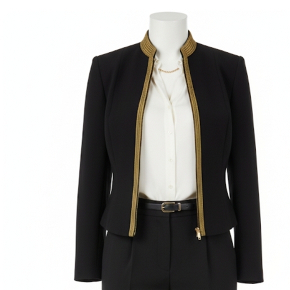 Ralph Lauren Jackets & Blazers - Ralph lauren black label wool blend  women black zip front  jacket blazer size 8